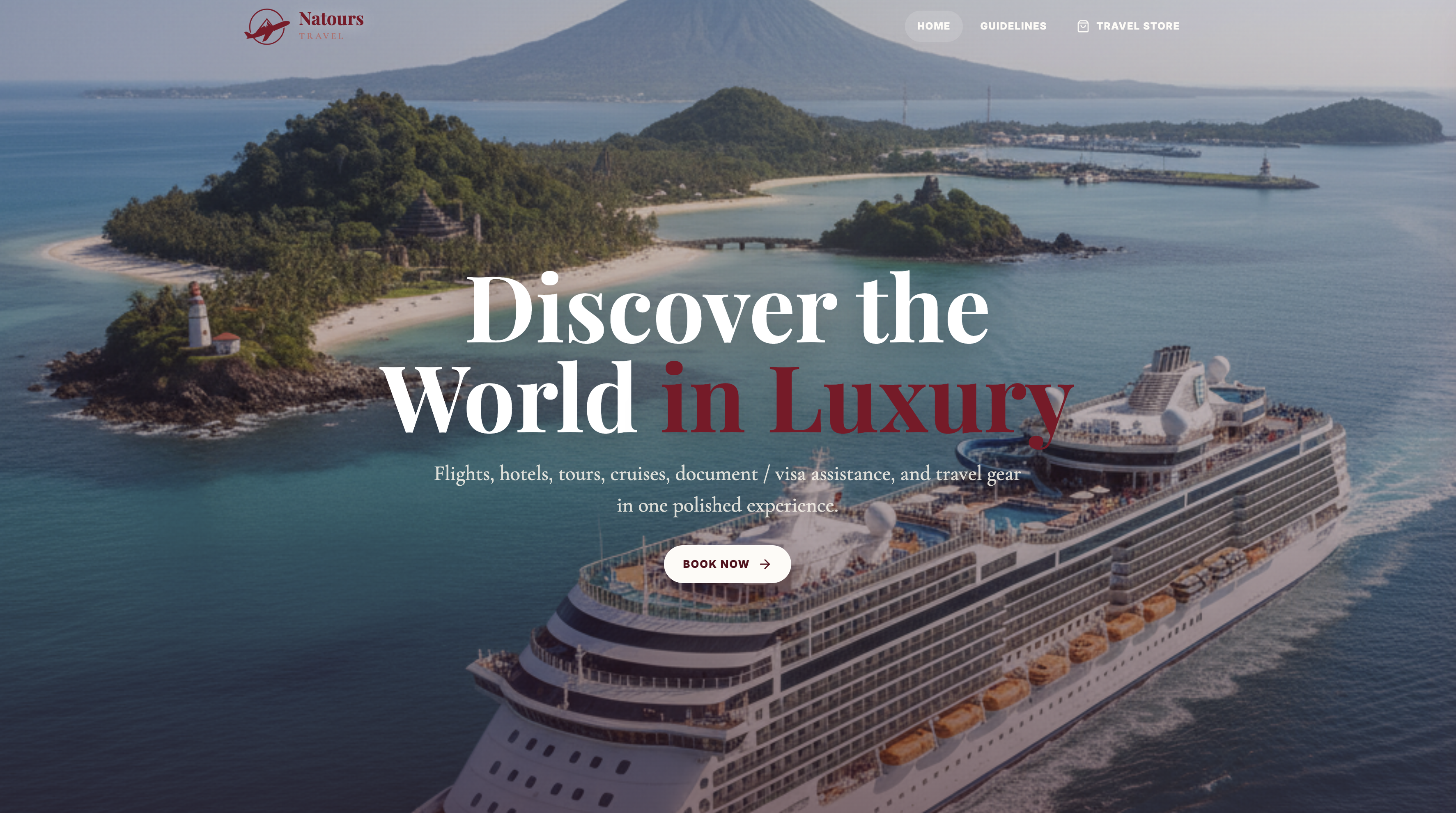 Natours Travel project preview